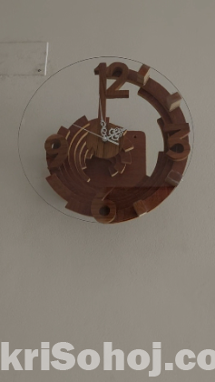 Wooden wall + Table Clock 14x14 inch